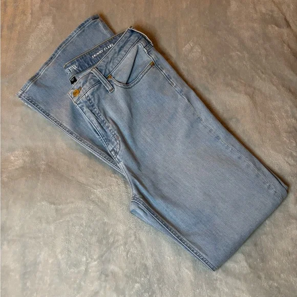 NWOT Jcrew Light Blue Skinny Flare Women's Jeans - Picture 2 of 5